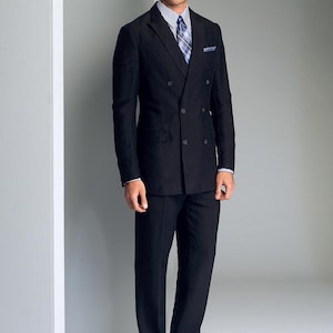 Sewing Pattern for Men's Suit Jacket and Pants, Dinner Jacket, Men Blazer Pattern,