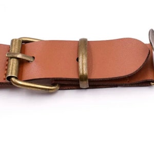 Tirantes rústicos de boda color coñac, tirantes marrones para hombre, regalo del Día del Padre, traje de niño con anillo, tirantes para adulto, tirantes de cuero marrón para niño. 
