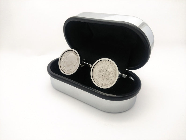 Cumpleaños de 1972 para hombre, Moneda de 1972, Gemelos de la suerte, Regalo de la suerte para hombre, Regalo de cumpleaños hecho a mano, Regalo sostenible, Cumpleaños de 1972 