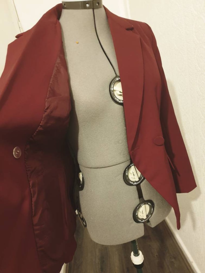 Trajes de pantalón burdeos de dos piezas para mujer, conjunto de pantalón y blazer color vino tinto para mujer, abrigos para mujer, trajes formales de oficina, trajes de boda 