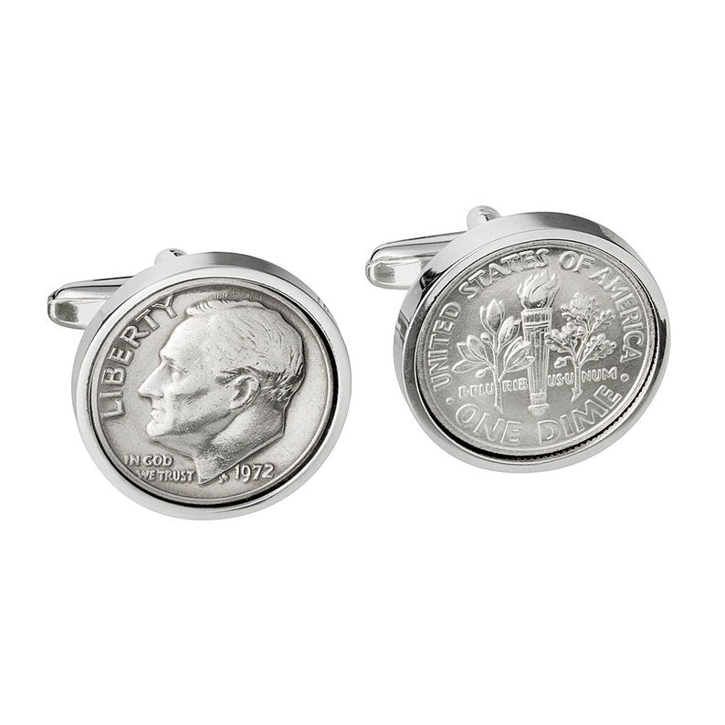 Cumpleaños de 1972 para hombre, Moneda de 1972, Gemelos de la suerte, Regalo de la suerte para hombre, Regalo de cumpleaños hecho a mano, Regalo sostenible, Cumpleaños de 1972 
