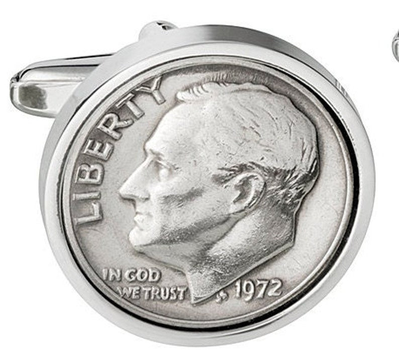 Cumpleaños de 1972 para hombre, Moneda de 1972, Gemelos de la suerte, Regalo de la suerte para hombre, Regalo de cumpleaños hecho a mano, Regalo sostenible, Cumpleaños de 1972 