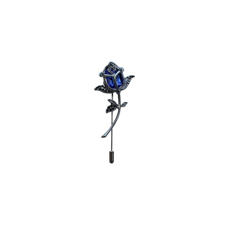 Broche de costume homme plaquée argent rose | Boutonnière | Épingle de costume | Broche homme | Accessoires de costume 