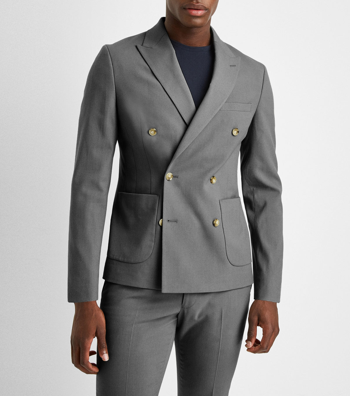 2 Piece Grey Formal Men's Suits Regular Fit Wool Prom Beige Coffee Tuxedos Business Jacket Blazer+Pants For Wedding Groomsmen