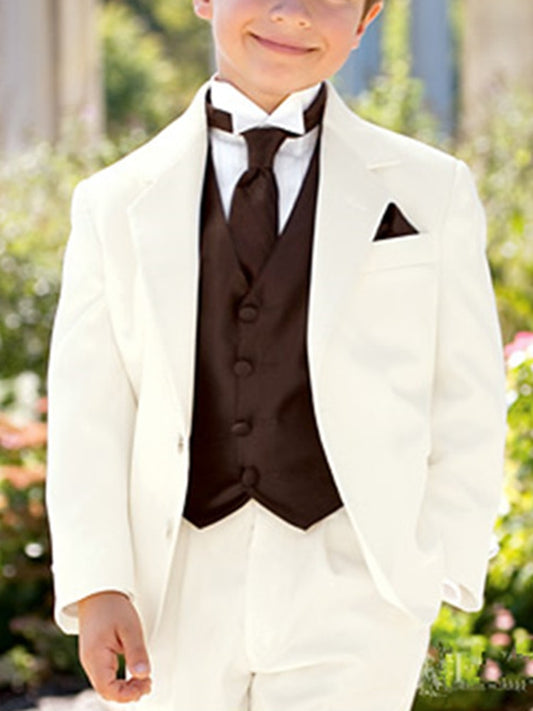 Classic Boys Suits for Wedding  Boys Formal Suit Costumes for a Boy Kids Children's Blazer Clothes (Jacket+Pants+Vest)