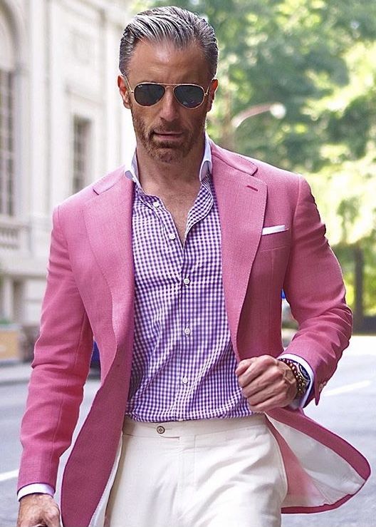 Coat Pant Design Pink Men's Linen Suits For Casual Beach Wedding 2 Piece Suit White Trousers For Groom Best Man