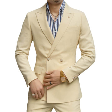 Men Suit Big Size Groom Dress Suit Palitor Man Classic Stage Costume Wedding  Luxery Designer Men's Formal Blazer + Pants 2PCS