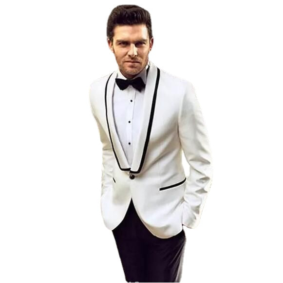 Groomsman Men Suits Designer Wedding Grooms Tuxedo Dinner Casual Suit Coat Jacket Blazer Trouser Two Piece (Jacket+Pants)