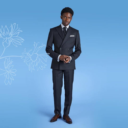 Classic Black Men Suits for Wedding Groom Tuxedo Two Pieces Prom Party Peaky Lapel Blazer Homme Formal Business Jacket Pants