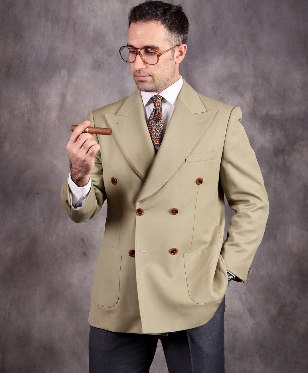 Costume classique de mariage pour homme, tenue formelle moderne à double boutonnage, 2 pièces, tenue Peaky Blinder 