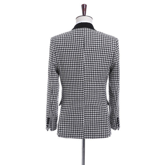 Houndstooth Men's Three-Piece Casual Suit