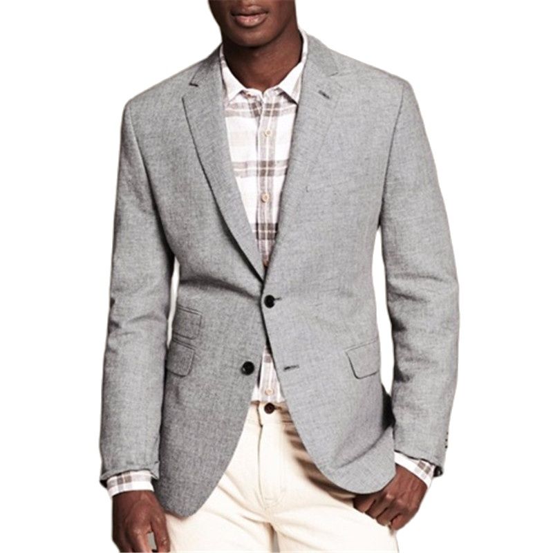 Traje de hombre de 2 piezas (chaqueta, pantalón y corbata), corte entallado, abrigo sencillo, a medida, para fiesta y boda. 