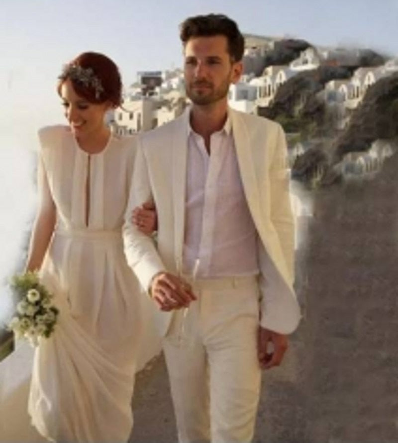Men's Patterned Satin Shawl Lapel 2-Piece Groom Tuxedo for Wedding & Groomsmen