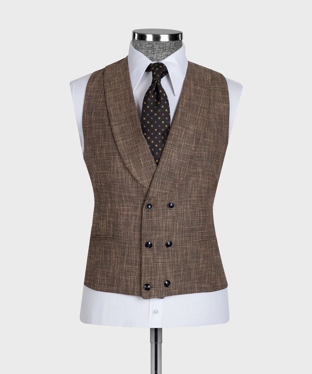 Men's Plaid Slim Fit 3-Piece Wedding Suit Tuxedo for Prom