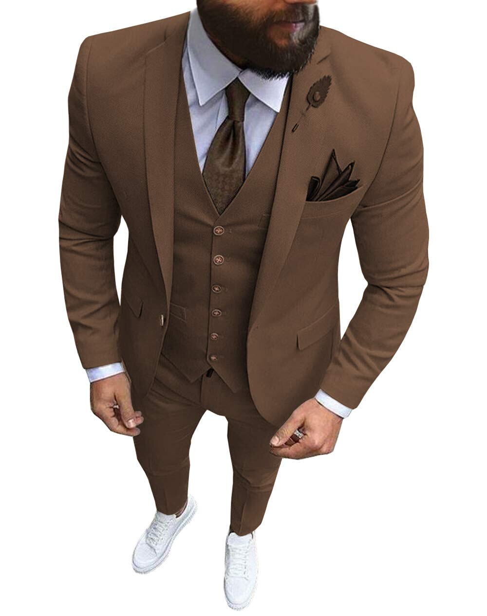 Traje de hombre para graduación, esmoquin ajustado de 3 piezas, traje de novio para boda, blazer personalizado, terno masculino de 3 piezas