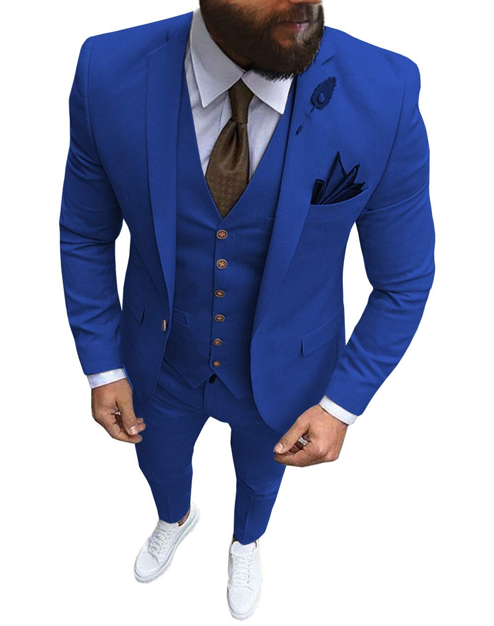 Traje de hombre para graduación, esmoquin ajustado de 3 piezas, traje de novio para boda, blazer personalizado, terno masculino de 3 piezas