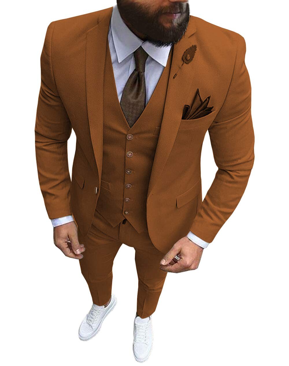 Traje de hombre para graduación, esmoquin ajustado de 3 piezas, traje de novio para boda, blazer personalizado, terno masculino de 3 piezas