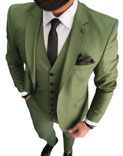 Traje de hombre para graduación, esmoquin ajustado de 3 piezas, traje de novio para boda, blazer personalizado, terno masculino de 3 piezas