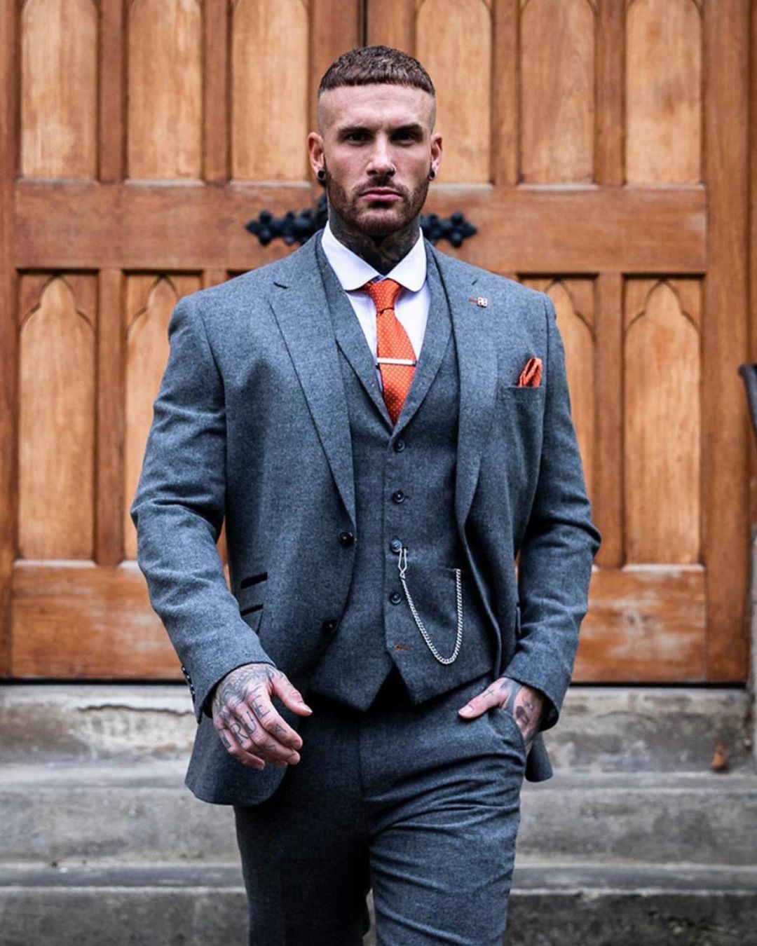 Costume 3 pièces pour homme, veste de mariage, smoking, soirée, gris foncé, ensemble blazer, cadeau pour petit ami, vêtements personnalisés 