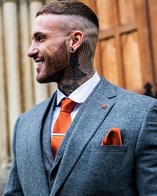 Men Suit 3 Piece Wedding Jacket For Men Tuxedo Evening Dark Gray Groom'S Suits Blazersets Boyfriend Gift Custom Clothes