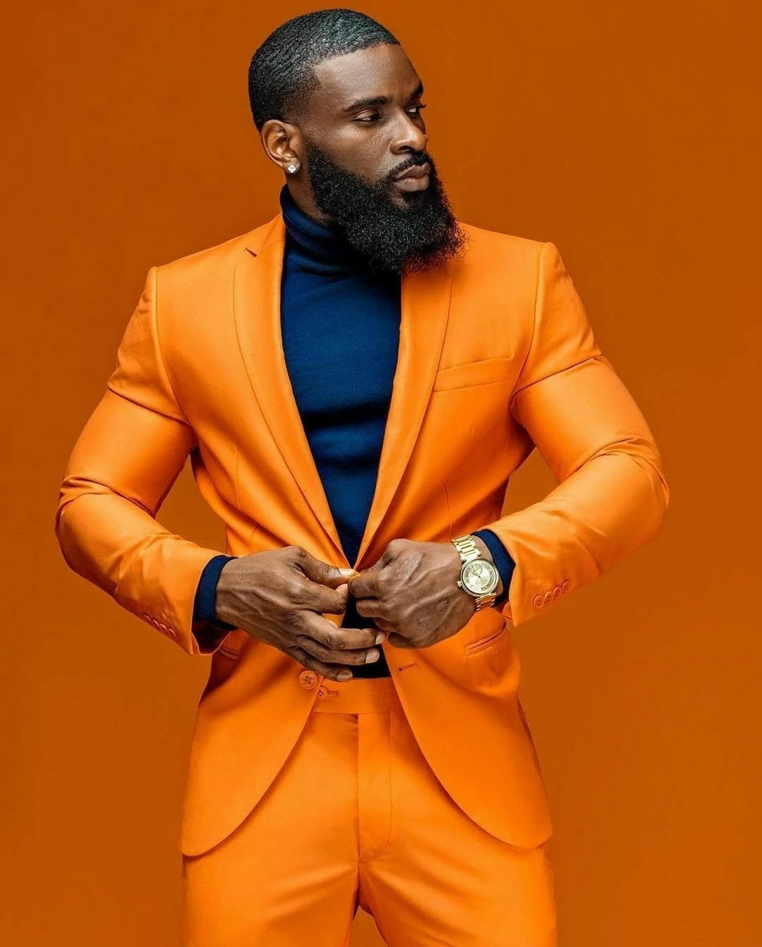 Costume de mariage pour homme, coupe slim, revers crantés, smoking, terno, bal, blazer, 2 pièces, veste et pantalon 