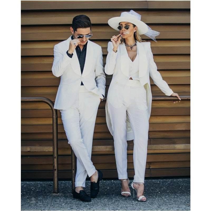 Costumes de bureau pour femmes, blazer à revers châle, costume sur mesure pour femmes, vêtements de travail formels, ensembles 3 pièces 