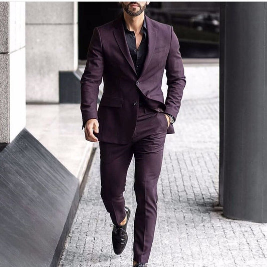 Business Men Suits Set For Wedding Dress Tuxedos Causal Wear 2 Pieces Blazer Jacket With Pants Custom Made