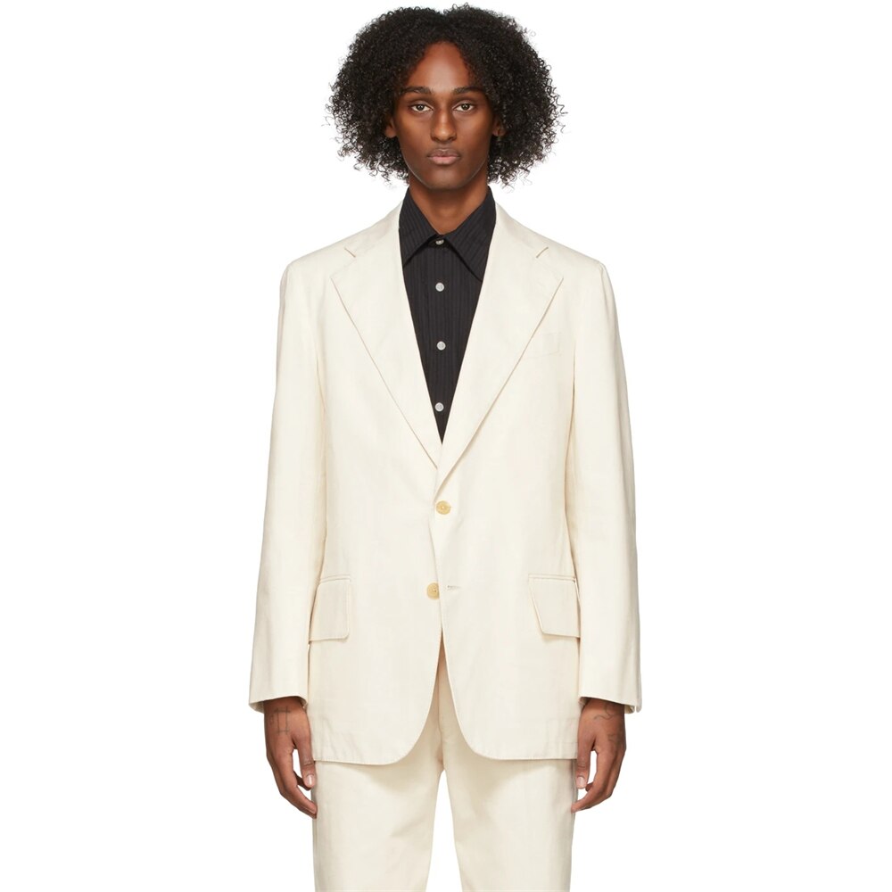 Men's Skinny Fit 2-Piece Suit with Flat Lapel, Two Buttons & Welt Pocket