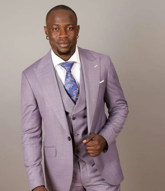 Costume de mariage pour homme, coupe cintrée, sur mesure, grande taille, un bouton, robe formelle de luxe, costume gentleman 3 pièces 