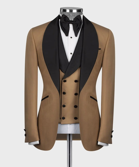 Wedding Suits For Men Jackets Slim Fitted Blazer Sets 3 Pieces Peaky Blinders Suit Gentleman Dresses