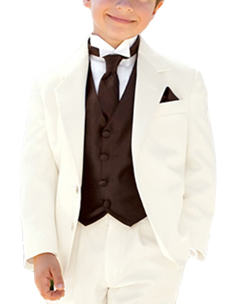 Classic Boys Suits for Wedding  Boys Formal Suit Costumes for a Boy Kids Children's Blazer Clothes (Jacket+Pants+Vest)
