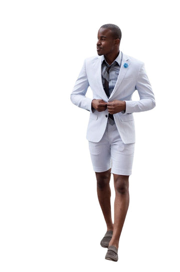 Coat Pant Designs Ivory White Casual Beach Men Suit Short Pant Slim Fit 2 Piece Tuxedo Custom Simple Suit
