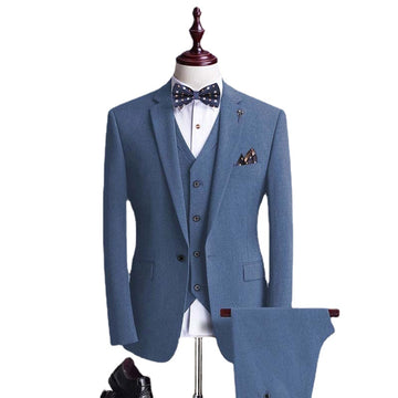 Wedding Dress Groomsman Suits 3 Pieces Men Blazer Coat Waistcoat Trousers Custom Made Office Outfits